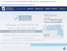 Tablet Screenshot of corbatas.com.mx
