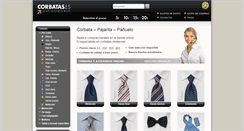 Desktop Screenshot of corbatas.es