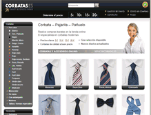 Tablet Screenshot of corbatas.es